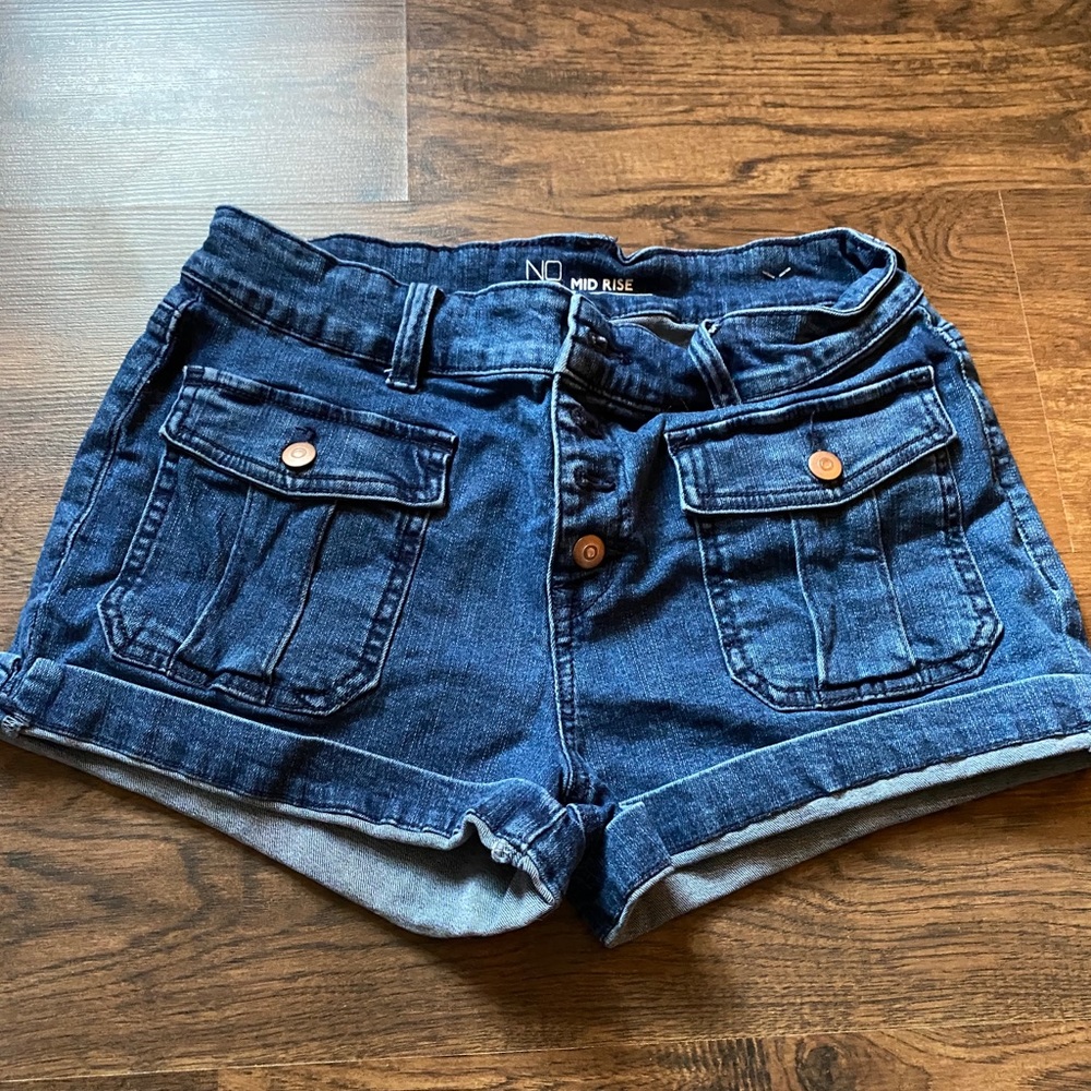 Mid-rise Jean Shorts